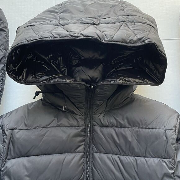 Zara Womens Black Reversible Insulated Hooded Full Zip Puffer Jacket Size M - Picture 13 of 16